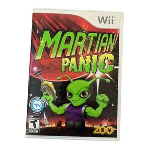 Martian Panic (Nintendo Wii, 2010) Complete CIB – Shooter Alien Game – Zoo Games